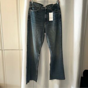 ZARA Blue Jeans Wide Legged Jeans Size 12